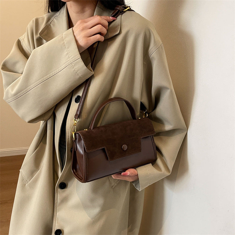 2023 Vintage Style Women's Suede Handbag and Crossbody