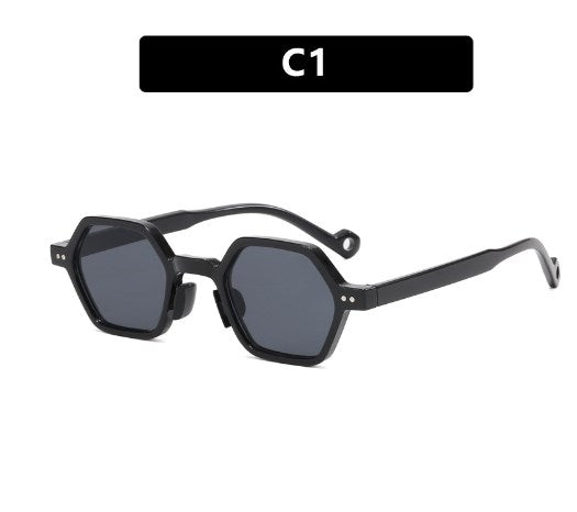 Milano Leopard Sunglasses - Brown/Irregular Frame (One Piece)