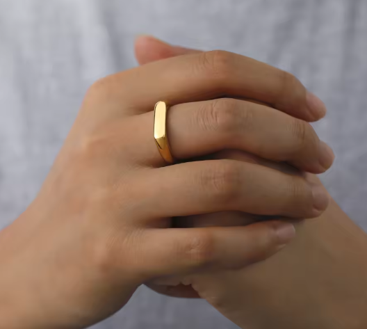 Trendy Steel Minimalist Ring