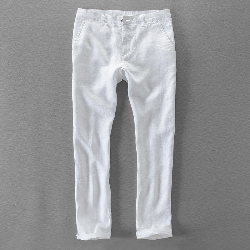 Linen Casual Long Trousers