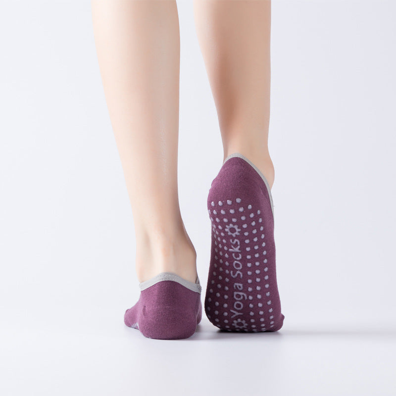 Fashionable Cross-Tie Yoga Socks for Indoor Use