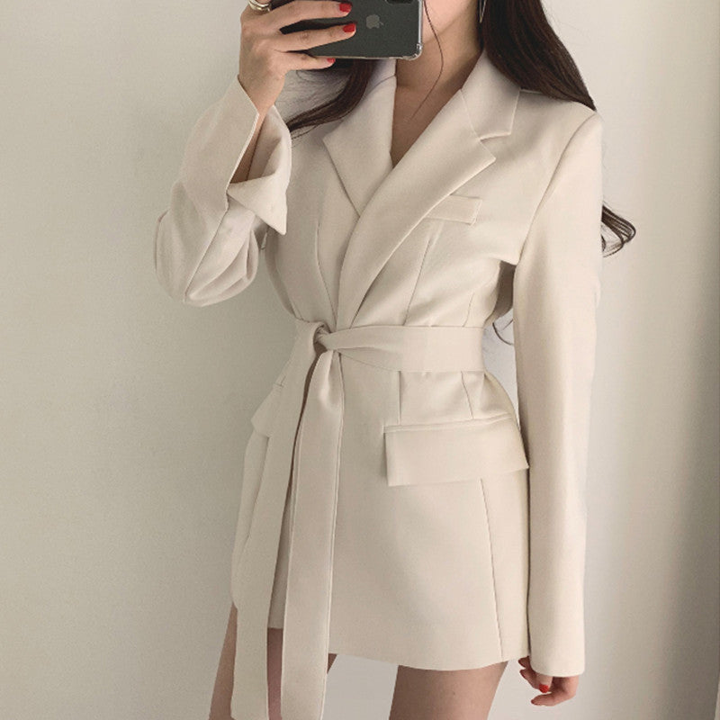 Chic Retro Spring Autumn Women's Casual Blazer Jacket