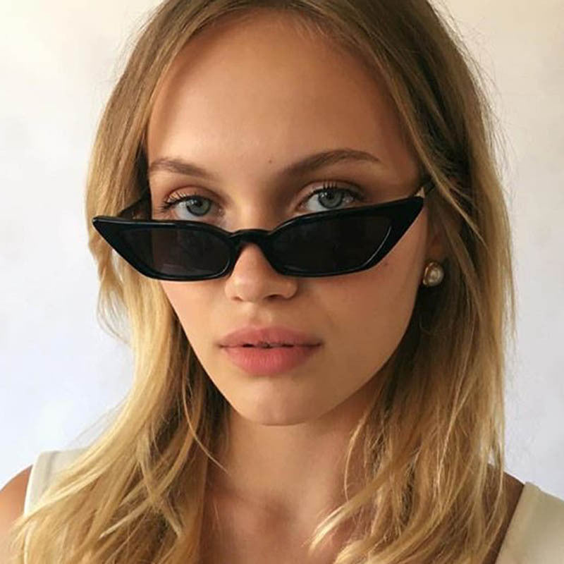Cat Eye Sunglasses, Clear Lens Small Frame Shades