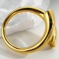 Geometric Lines Minimalist Ring for Women