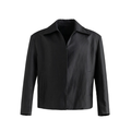 Minimalist PU Leather Jacket for Men - Spring/Fall 2024