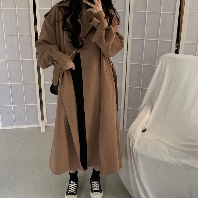 Mid-length Loose Women's Retro Trench Coat - Autumn Style