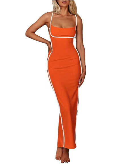 Women's Fashionable Color Block Dress