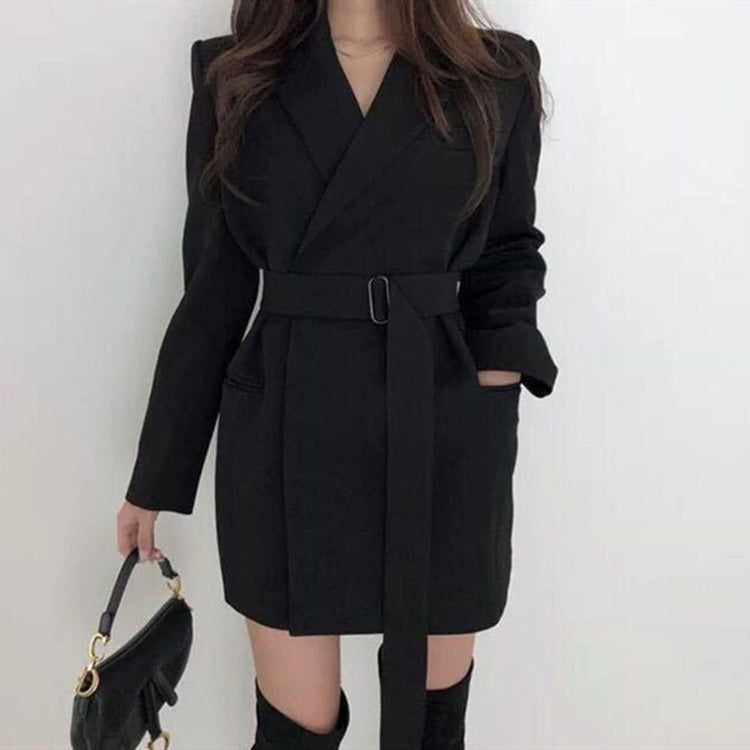 Chic Retro Spring Autumn Women's Casual Blazer Jacket