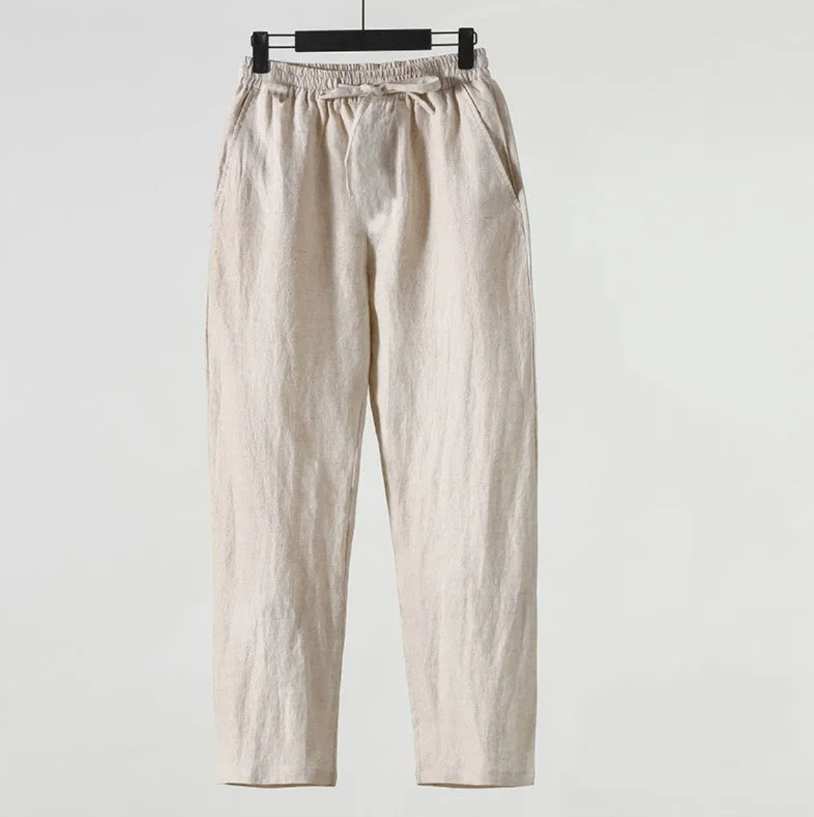 Men's Cotton Linen Cropped Pants