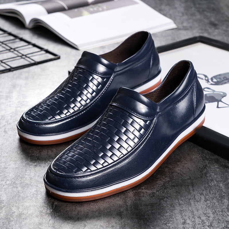 Men's Breathable Low Top Short Tube Rain Boots