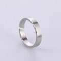 Minimalist Diagonal Cut Stainless Steel Ring