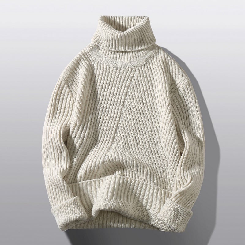 Thickened Casual High Neck Sweater for Men