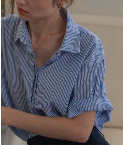 Casual Cotton Linen Short Sleeve Women's Shirt