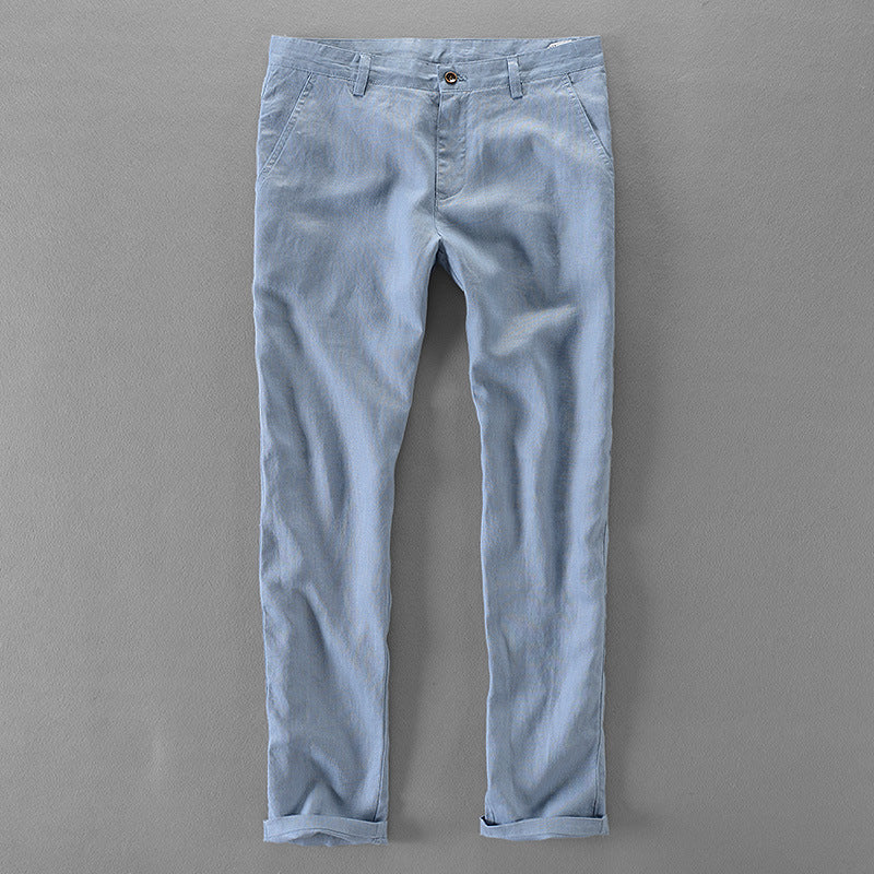 Linen Casual Long Trousers