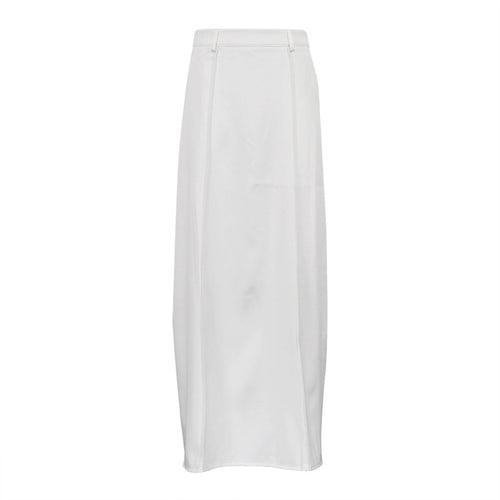 2023 Autumn French Style Cream Maxi Skirt for Women