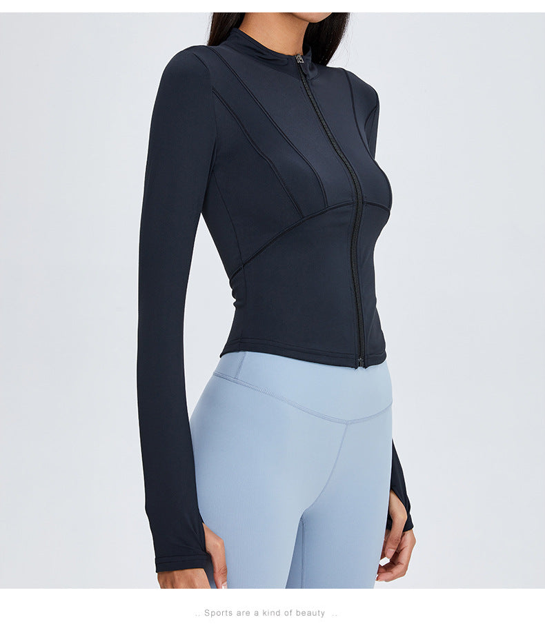 Women's Slim Fit Long Sleeve Yoga Jacket (Fall/Winter)