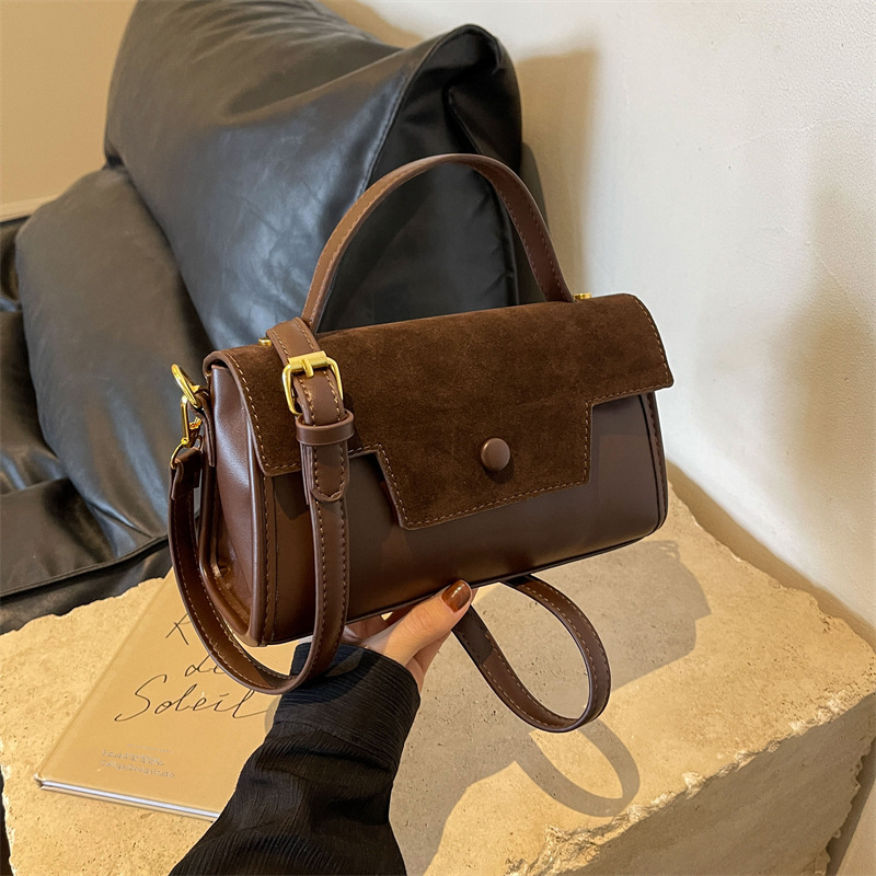 2023 Vintage Style Women's Suede Handbag and Crossbody