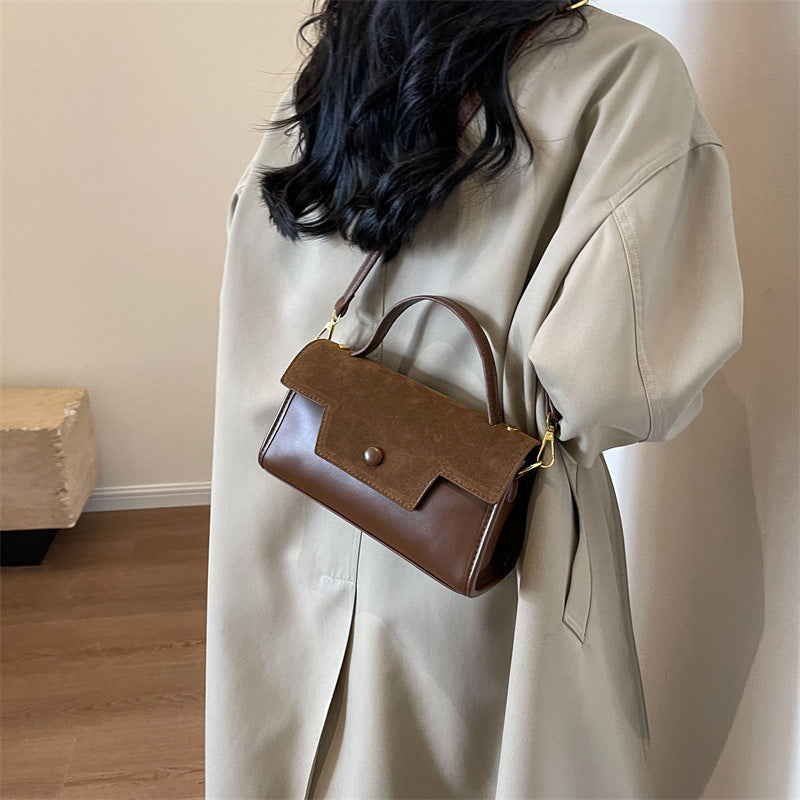 2023 Vintage Style Women's Suede Handbag and Crossbody