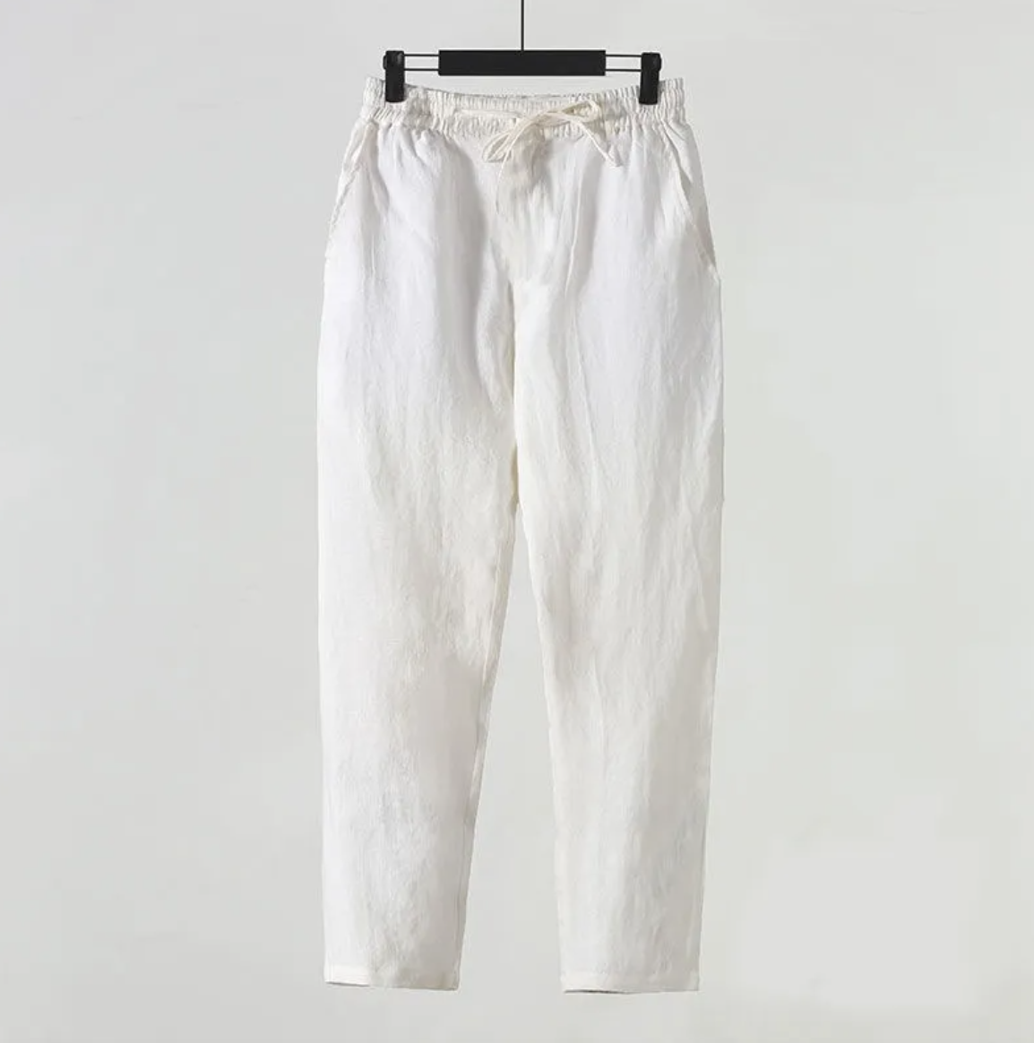 Men's Cotton Linen Cropped Pants
