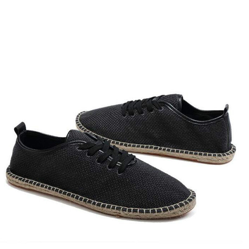 Men's White Breathable Slip-On Loafers Espadrilles