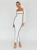 Women's Fashionable Color Block Dress