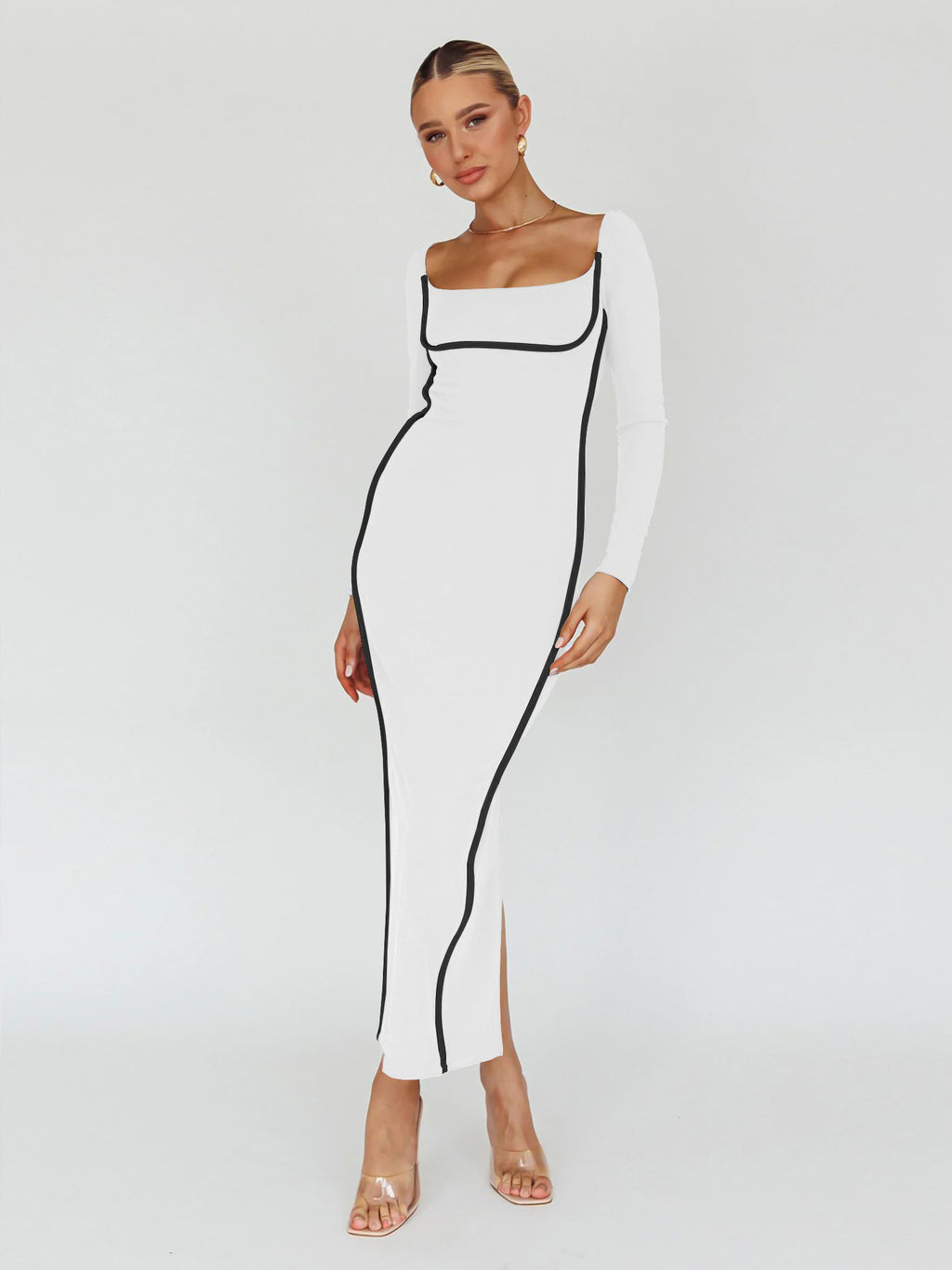 Women's Fashionable Color Block Dress