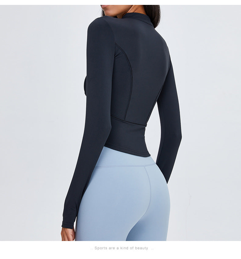 Women's Slim Fit Long Sleeve Yoga Jacket (Fall/Winter)