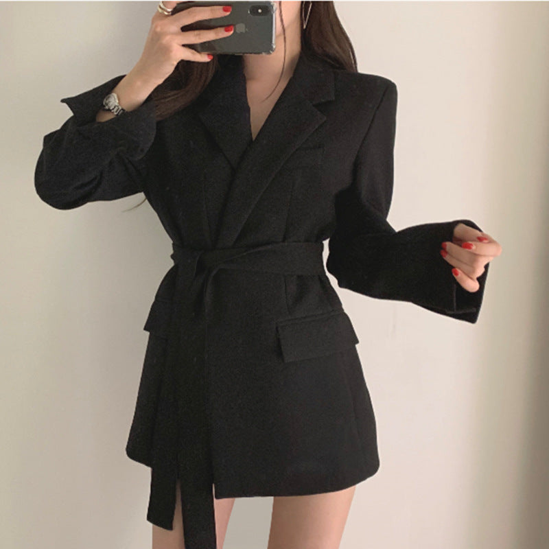 Chic Retro Spring Autumn Women's Casual Blazer Jacket