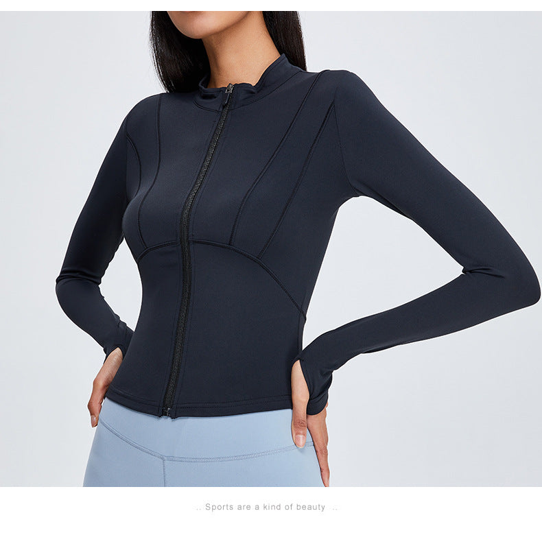 Women's Slim Fit Long Sleeve Yoga Jacket (Fall/Winter)